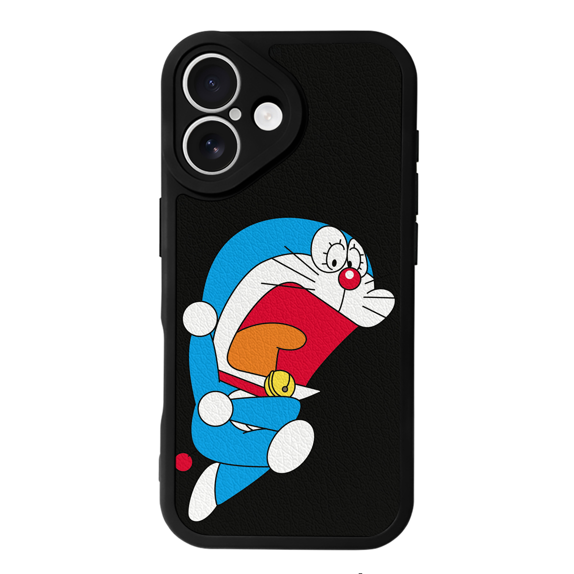 （画像用） ドラえもん Doraemon 【iPhone 16シリーズ対応】シリコンスマホケース（レザー調） 材質：シリコン